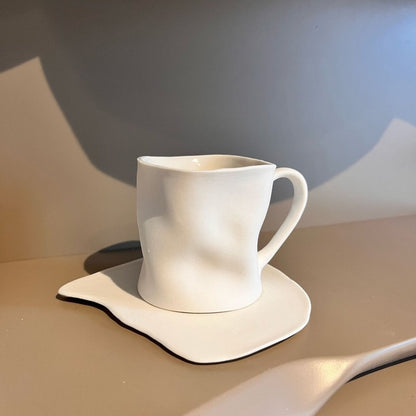 Tasse Savour mit Untersetzer | weiß